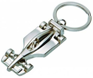 Zeroza Ferrari Car Shape FY13 Key ChainSilver